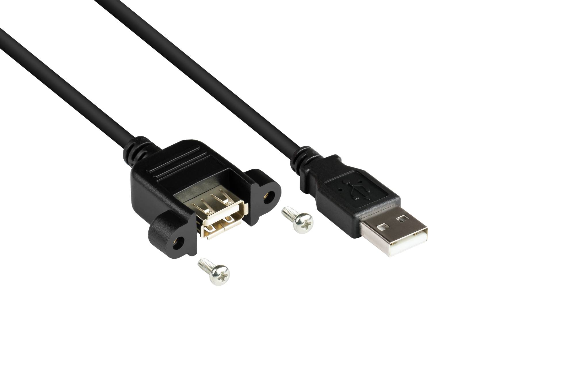 Good Connections Verlängerung USB 2.0 Stecker A an Einbaubuchse A 0,5 m-0