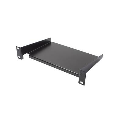 10" Fachboden, Befestigung vorne, Einbautiefe 160 mm, tiefschwarz (RAL9005), Good Connections®-0