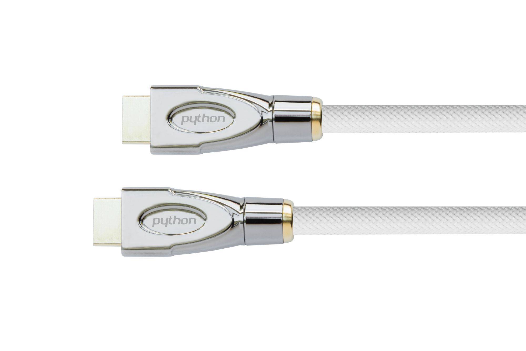 PYTHON HDMIÂ« 2.0 Kabel 4K2K Nylongeflecht weiss - Kabel - Digital/Display/Video-1