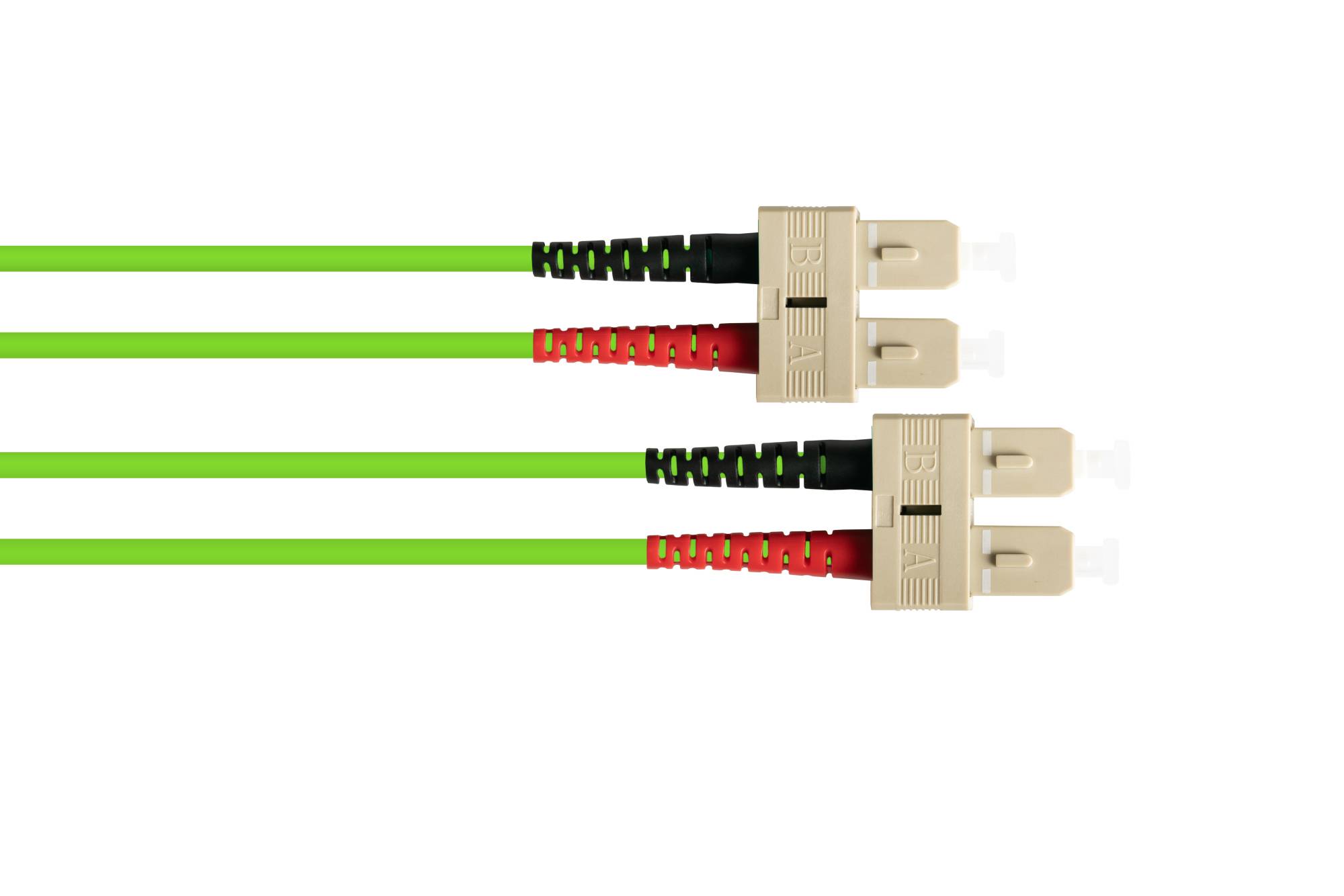 kabelmeister® Patchkabel LWL Duplex OM5 (Multimode, 50/125) SC/SC, LSZH, 1m-2