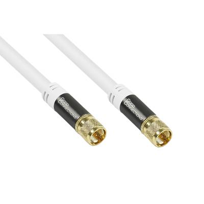 Good Connections® SAT Antennenkabel SmartFLEX, F-Stecker an F-Stecker, vergoldet, vierfach geschirmt, weiß, 20m