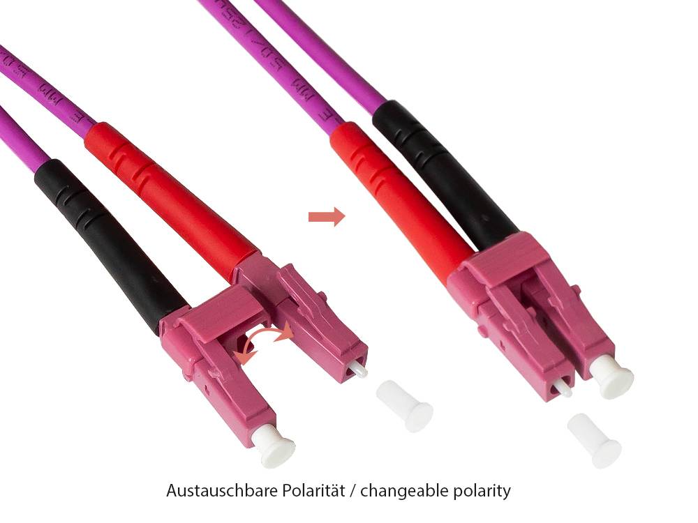 Good Connections® Patchkabel LWL Duplex OM4 (Multimode, 50/125) LC/LC, 30m-1