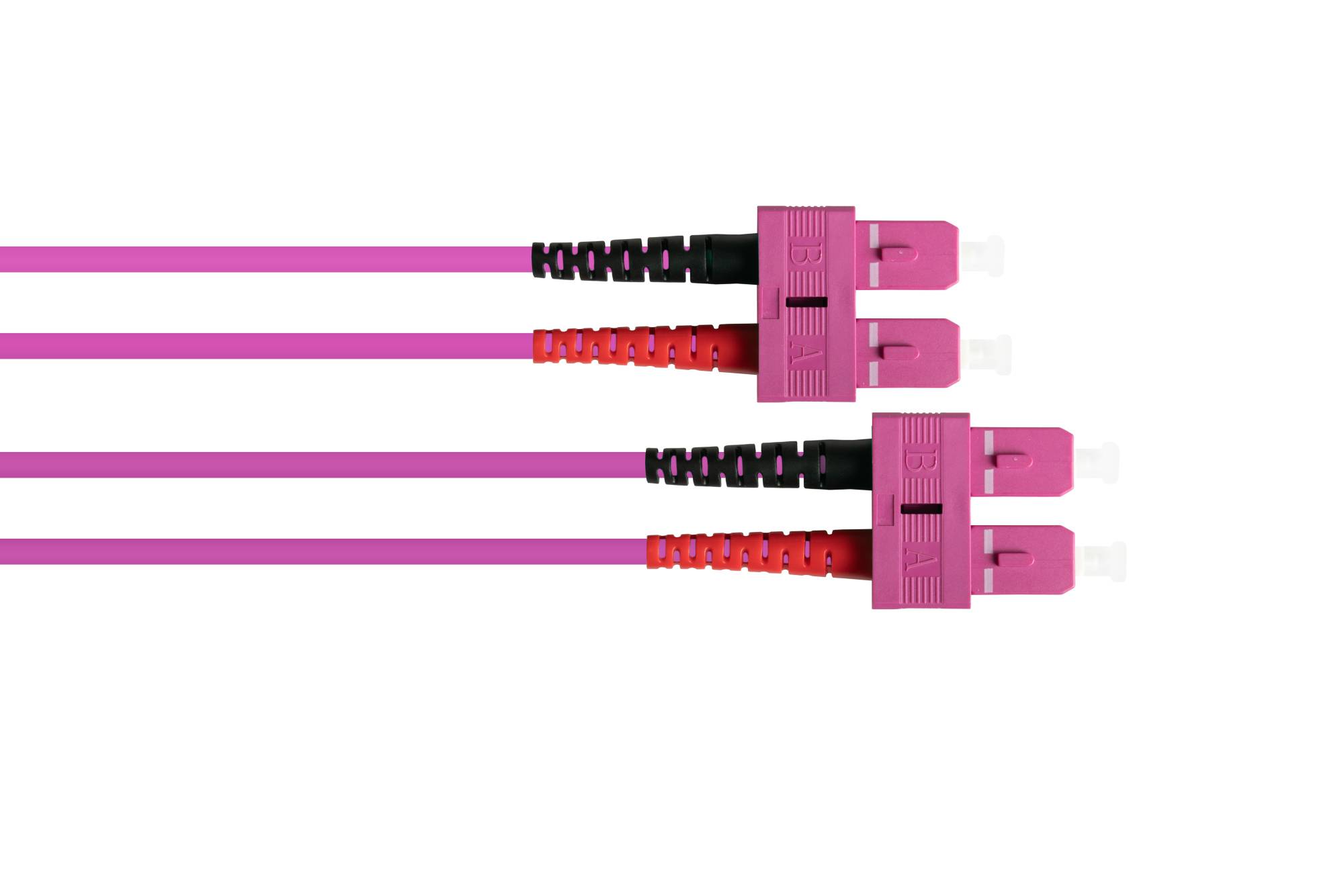 Patchkabel LWL Duplex OM4 (Multimode, 50/125) SC/SC, LSZH, austauschbare Polarität, 0,5m, Good Connections®-2