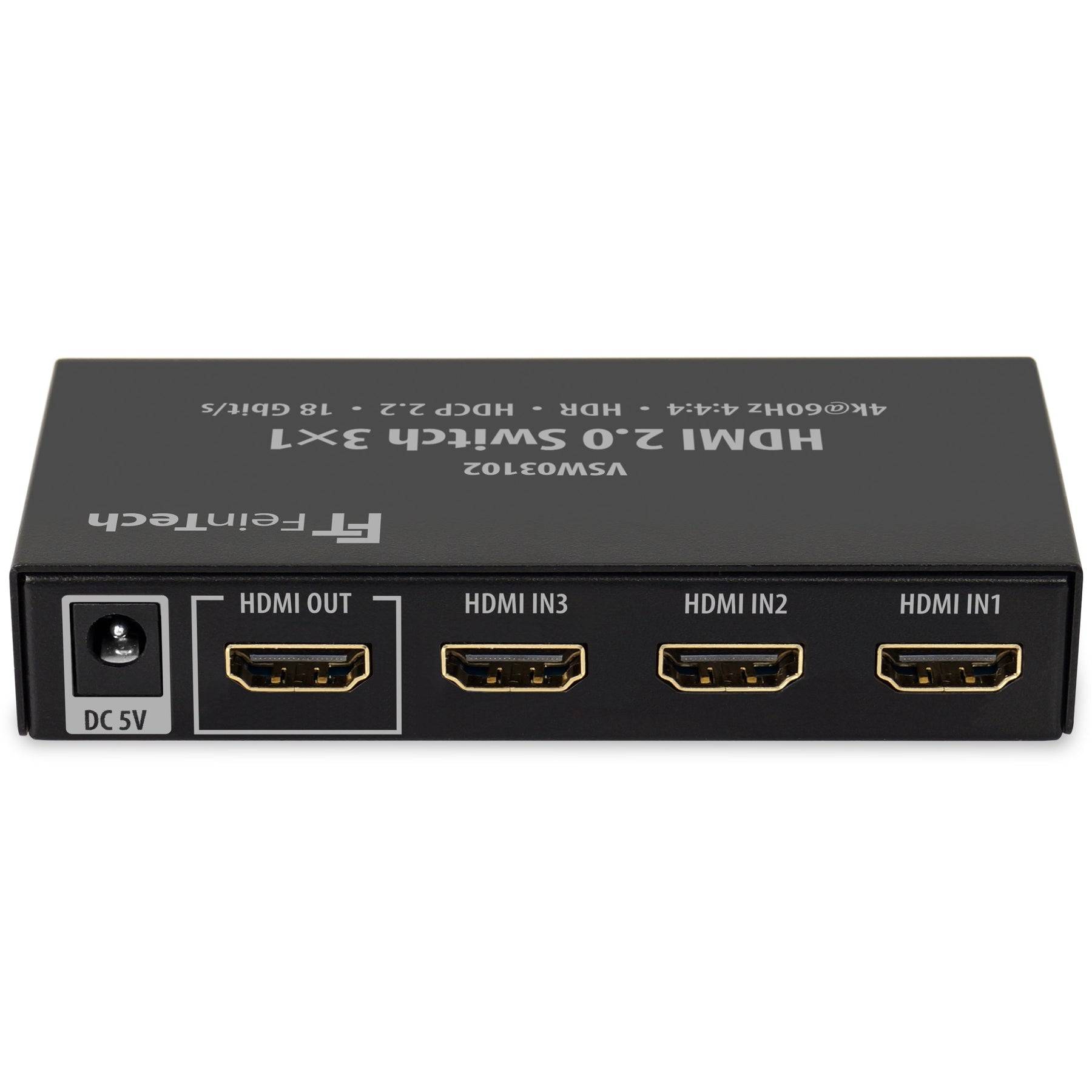 FeinTech VSW03102 HDMI 2.0 Switch 3x1 Automatische Umschaltung 4K 60Hz-1