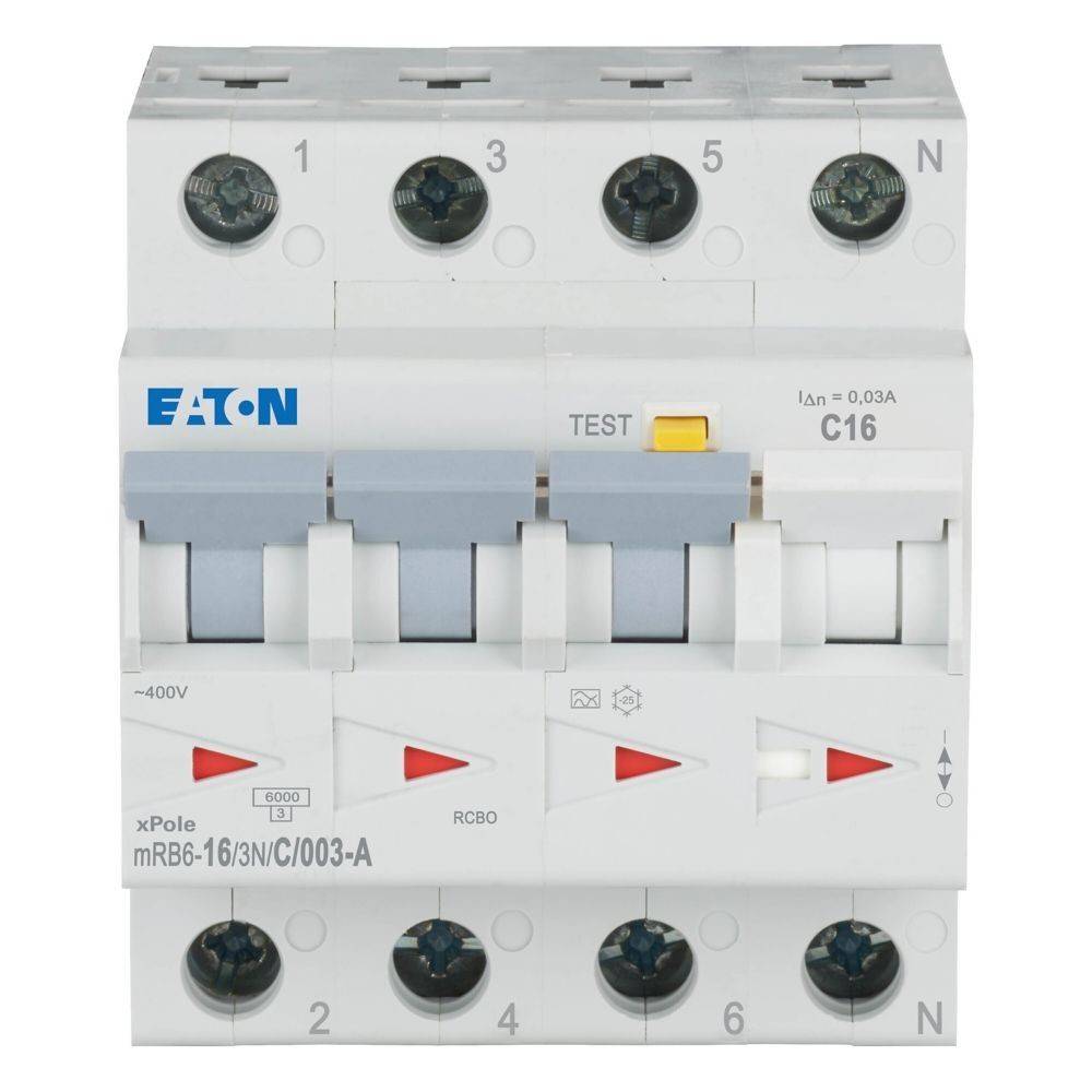 Eaton FI/LS-Schalter mRB6-16/3N/C/003-A-1