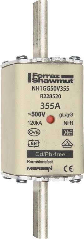 3 Stk. Mersen NH-Sicherungseinsatz SF NH1GG50V355