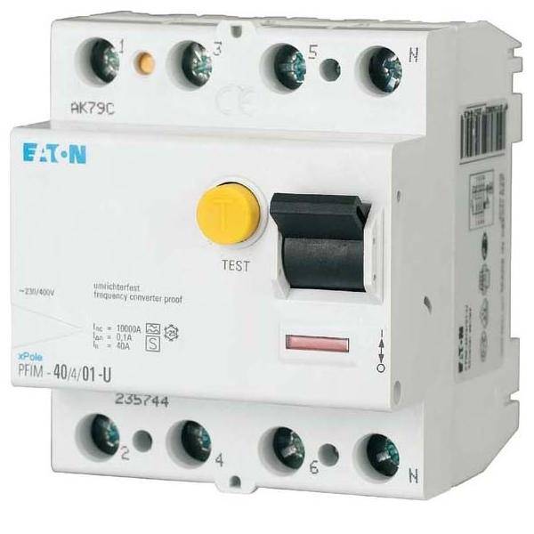 Eaton FI-Schutzschalter PFIM-40/4/03-G/F