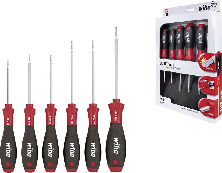 Wiha Kugelkopf-Schraubendrehersatz Sechskantkl TORX 6tlg.