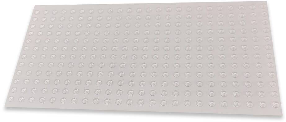 Karte Klebepuffer 8,0/3,0 - Weich-PVC / Polyurethan, transparent, 288 Stück je Karte - emico-2