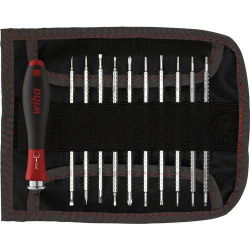 Thumbnail - Wiha 269 T11 01 Werkstatt Wechselklingen-Set 11teilig Schlitz, Kreuzschlitz Phillips, Innen-TORX, Innen-Sechskant