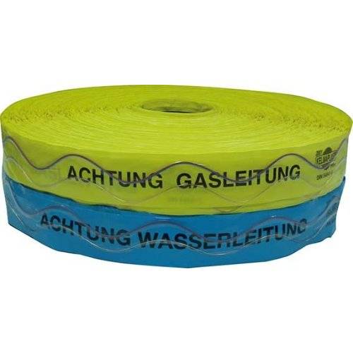 Kelmaplast Ortungsband mit Kupferdraht Achtung Wasserleitung-0