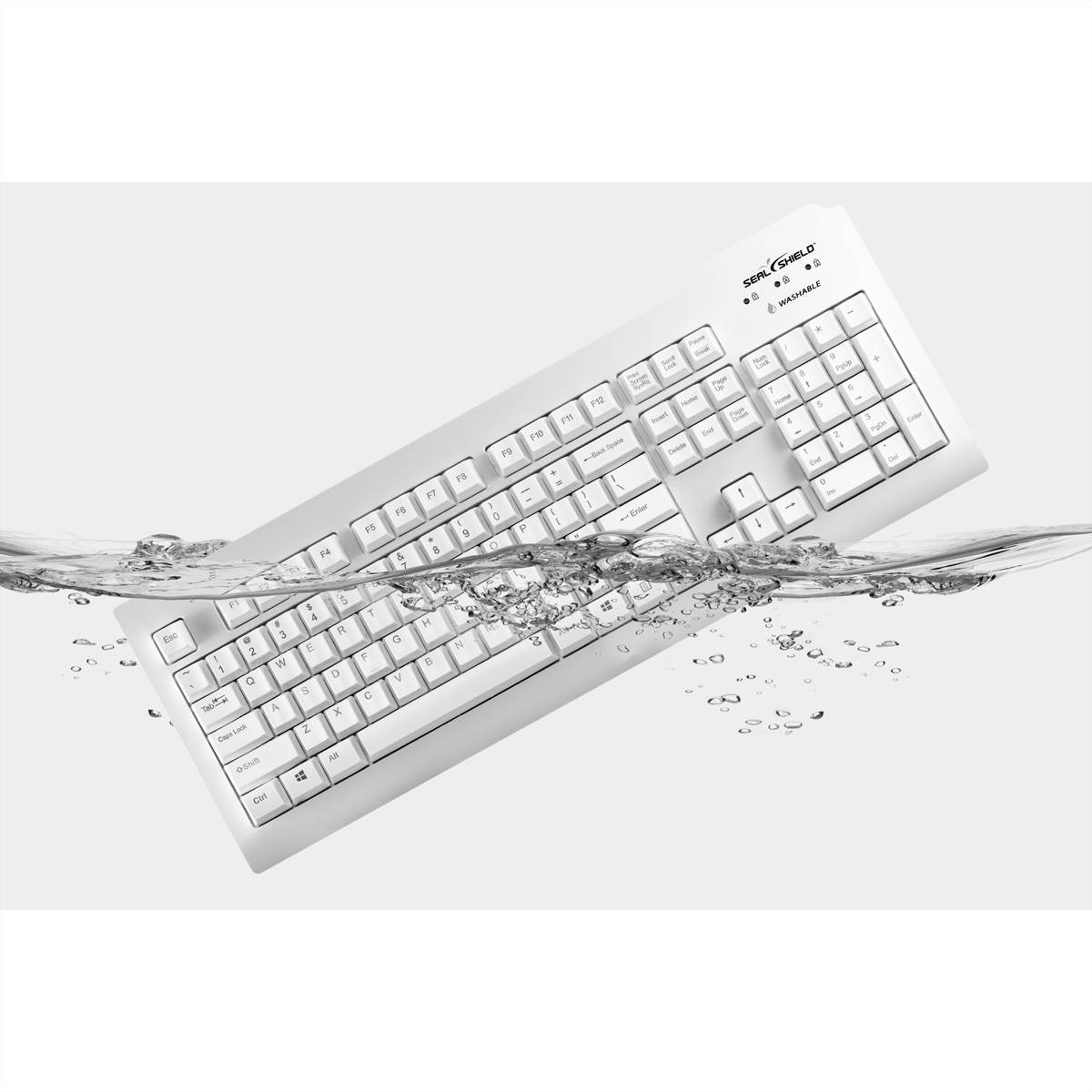 SEAL SHIELD Silver Seal Tastatur USB white SSWKSV208DE-1