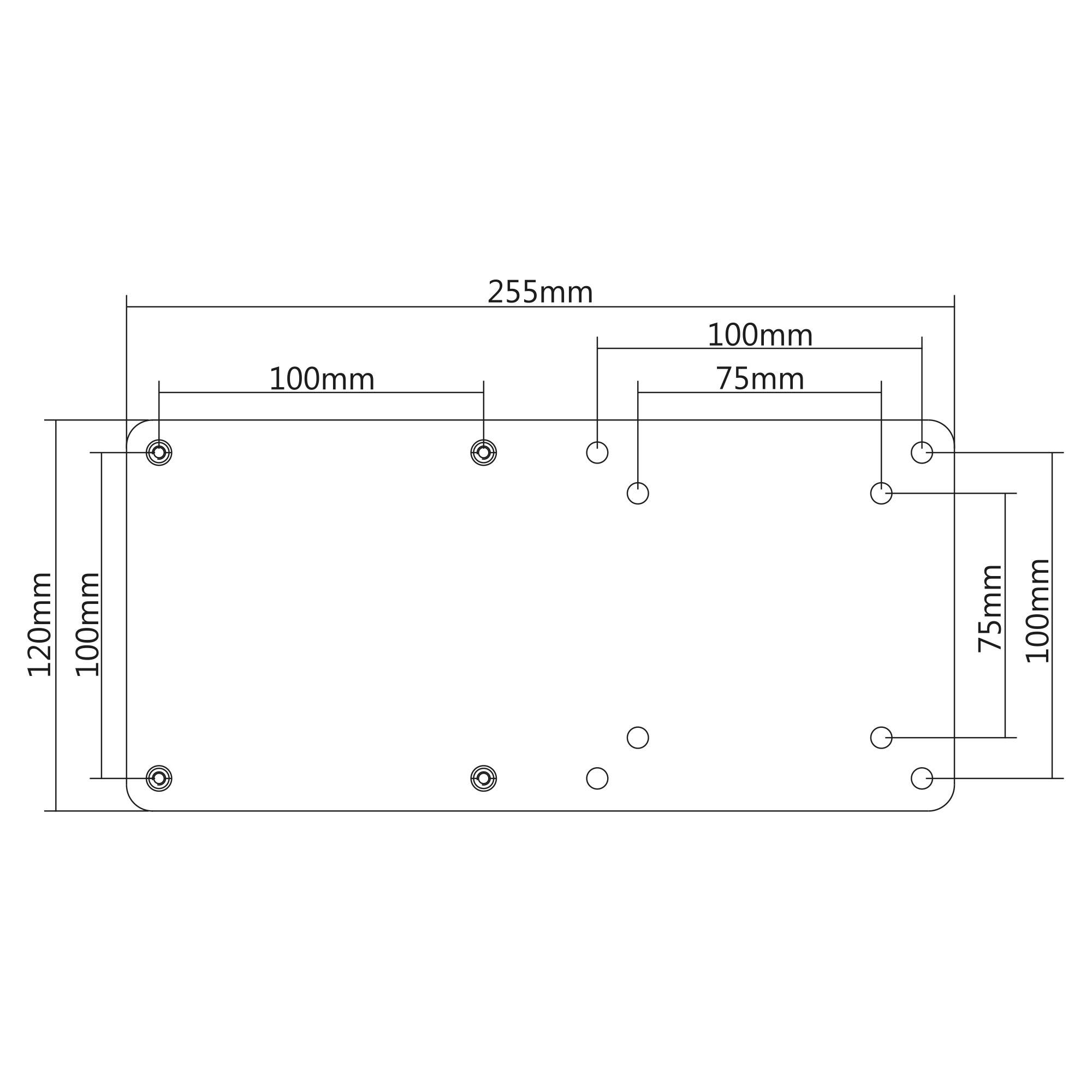 InLine® Halterung für Intel NUC-PC an VESA 75/100 Halter-3