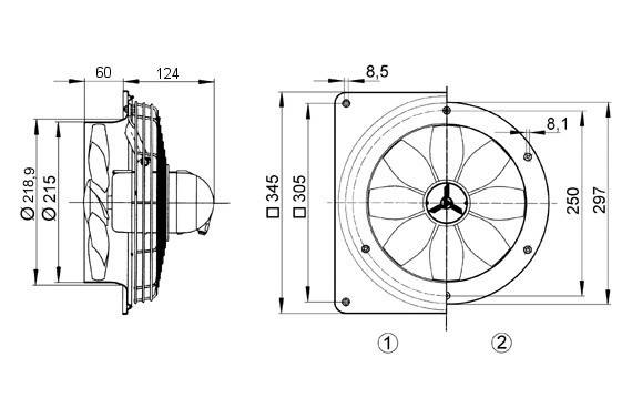 Maico Axialwandventilator EZS 20/4 E Ex e-3