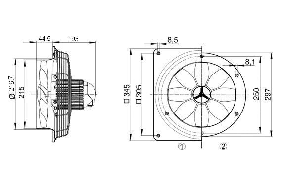 Maico Axial-Wandventilator DZQ 20/2 B-3