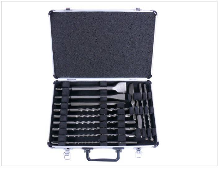 Makita D-42444 SDS-Plus Bohrer-Meißel-Set 17 tlg. im Alu Koffer-2