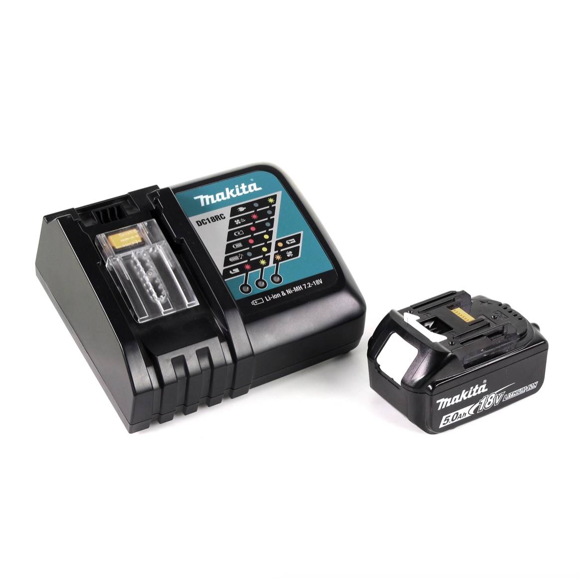 Makita DDF 485 RT1J Akku Bohrschrauber 18V 50Nm im Makpac + 1x 5,0 Ah Akku + Ladegerät-4