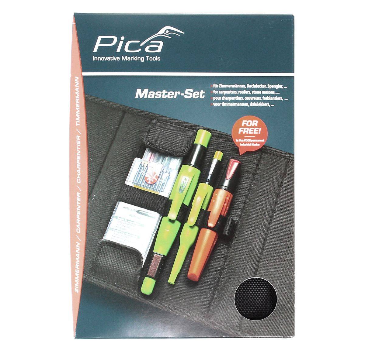 Bau-/Tieflochmarker Master-Set Zimmermann sortiert PICA-1