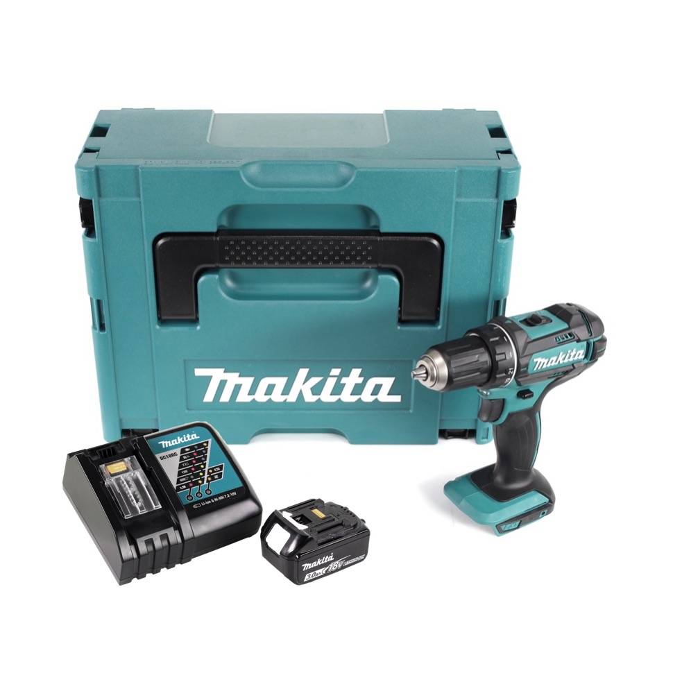 Makita DDF 482 RF1J Akku Bohrschrauber 18V 62Nm im Makpac + 1x 3,0 Ah Akku + Ladegerät-1