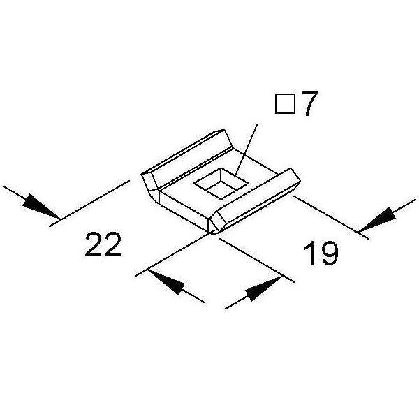 Niedax Gitterrinnen-Lasche GTL 20 V-0