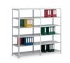 Schraubregal Büro H1850xB750xT300mm Anbauregal eins. verz. silber