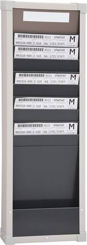 Karten-Sortiertafel H750xB260xT75mm 1 Reihe Mit 10 Fächern-0