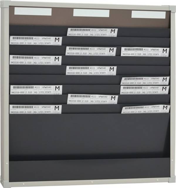 Eichner Karten-Sortiertafel H750xB720xT75 mm 3 Reihen Mit 10 Fächern