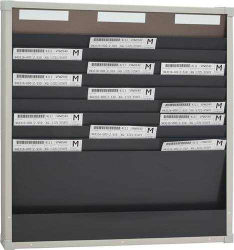 Eichner Karten-Sortiertafel H750xB720xT75 mm 3 Reihen Mit 10 Fächern-0