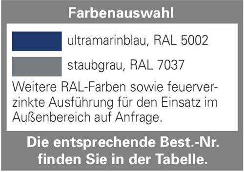 Symbolbild für Ausgabeelement H2200xB980mm blau f.Trennwandsystem