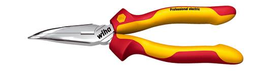 Thumbnail - Wiha 26729 VDE Flachrundzange 40° gebogen Werkzeugstahl 200 mm