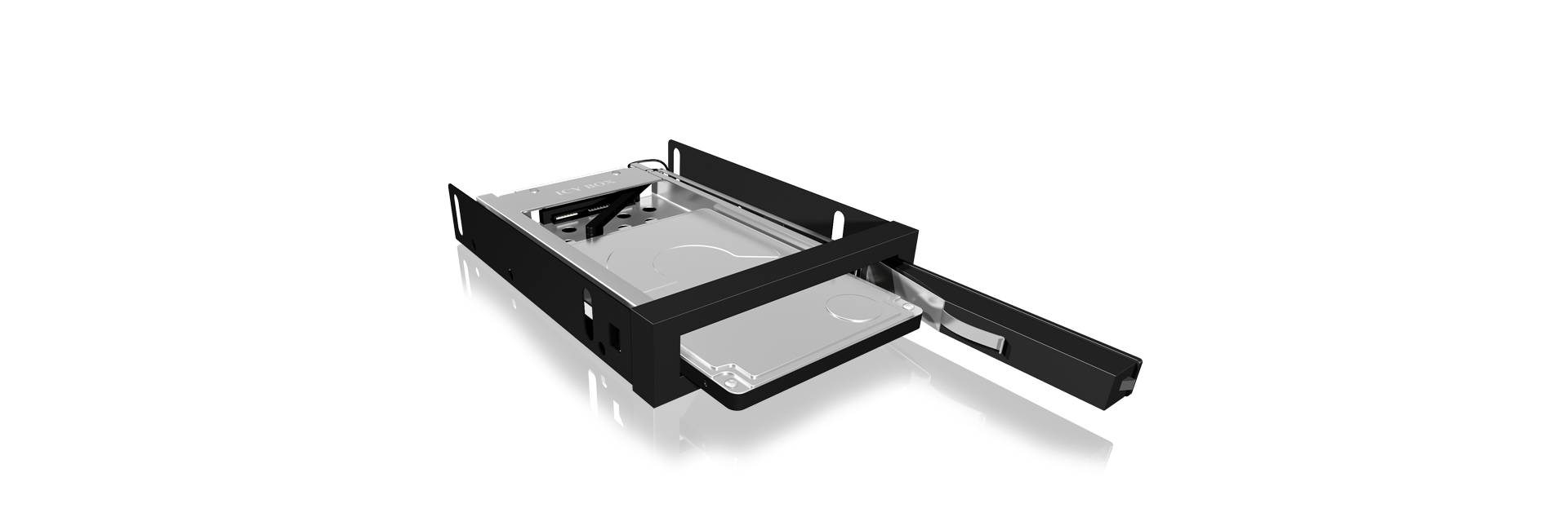IB-2216StS, 1bay 2.5" SATA Wechselrahmen, 1x 2,5" SATA HDD zu 1x SATA Host, schwarz-0