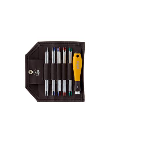 Wiha System 4 ESD 2691 T11 ESD ESD Wechselklingen-Set 11teilig Schlitz, Kreuzschlitz Phillips, Innen-TORX, Innen-Sechska...