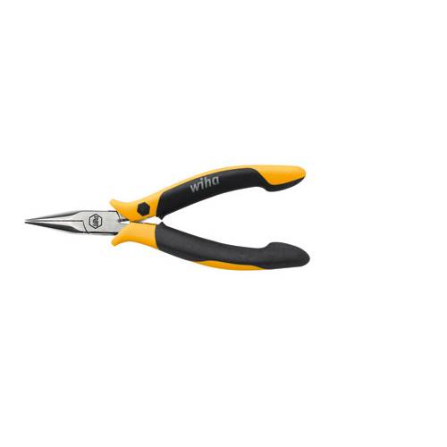 Wiha 10348 ESD Flachrundzange Gerade Werkzeugstahl 120 mm