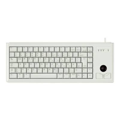 CHERRY Compact-Keyboard G84-4400 - Tastatur - PS/2 - Europa - Hellgrau
