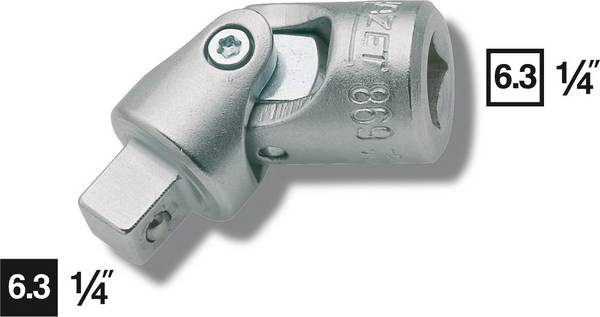 Hazet 869 869 Universalgelenk 6.3 mm 1/4 Zoll Antrieb 1/4" (6.3 mm) 36.5 mm 1 St.