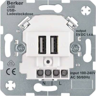 Berker USB Ladesteckdose 230V 260009