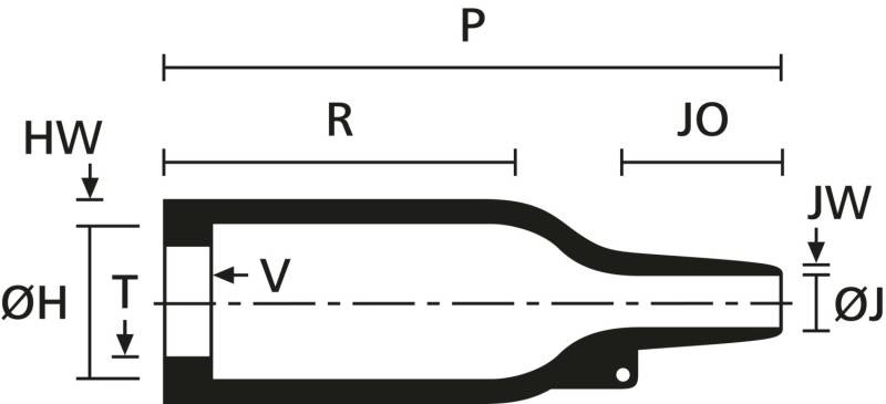 HellermannTyton Warmschrumpfformteil 159-42-G PO--1