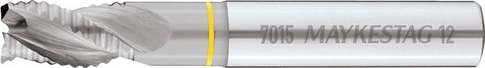Schaftfräser Typ WR HPC D.8mm Einsatz-L.25mm VHM 35Grad HA Z.3 lang