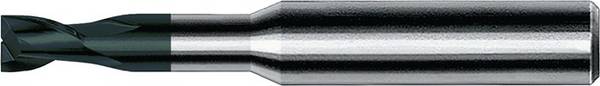Minibohrnutenfräser D.0,9mm Einsatz-L.6mm VHM Diamant HA Z.2 ext.kurz