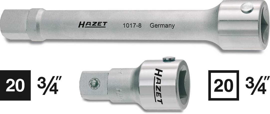 HAZET Verlängerung (3/4\") 1017-3 Antrieb (Werkzeug) 3/4\" (20 mm) (1017-3)