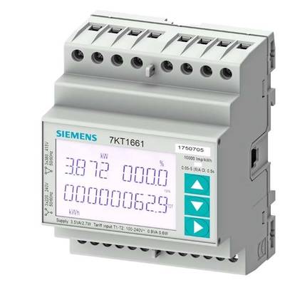 Siemens 7KT1672 Messgerät SENTRON Messgerät 7KT PAC1600, 3-phasig, 5 A, Hutschiene, S0  