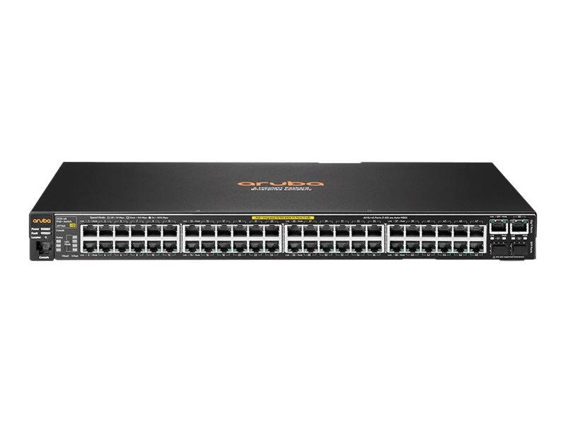 HPE Aruba 2530-48-PoE+ - Switch - managed - 48 x 10/100 + 2 x Kombi-Gigabit-SFP + 2 x 10/100/1000 - Desktop, an Rack mon-0
