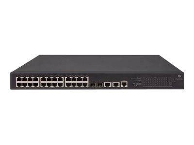 HPE 1950-24G-2SFP+-2XGT-PoE+ - Switch - L3 - managed - 24 x 10/100/1000 (PoE+) + 2 x Gigabit SFP / 10 Gigabit SFP+ + 2 x-0