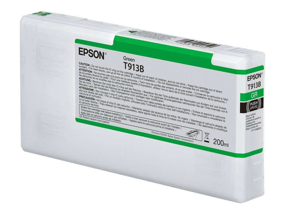 Epson T913B - 200 ml - grün - original - Tintenpatrone-0