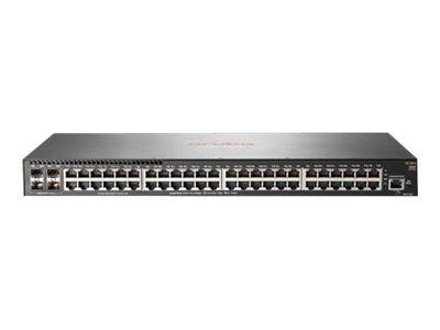 HPE Aruba 2540 48G PoE+ 4SFP+ - Switch - managed - 48 x 10/100/1000 (PoE+) + 4 x 10 Gigabit Ethernet / 1 Gigabit Etherne-0