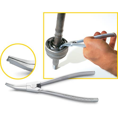 Hazet 1847-61 Seegeringzange Spitzenform (Details) abgewinkelt 90°