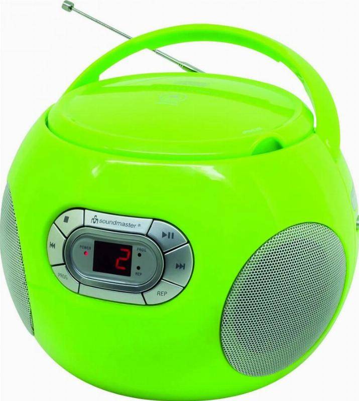 6 Stk. Soundmaster CD-Boombox SCD2120GR gn-0