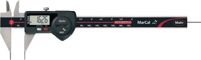 Messschieber 16EWRSM IP67 150mm dig.Datenausg.feine Messsp.rd.(1,5 mm)m.Kal.MAHR-0