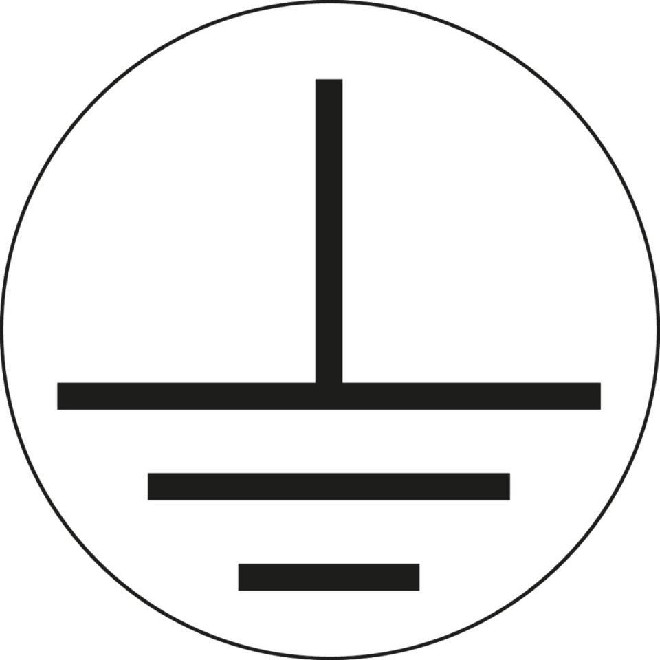 Leiterkennzeichen Erde, RoHS-konform, Folie, selbstklebend, Ø 12,5mm, 20/Bogen, DIN EN 60445 / IEC 60417-0