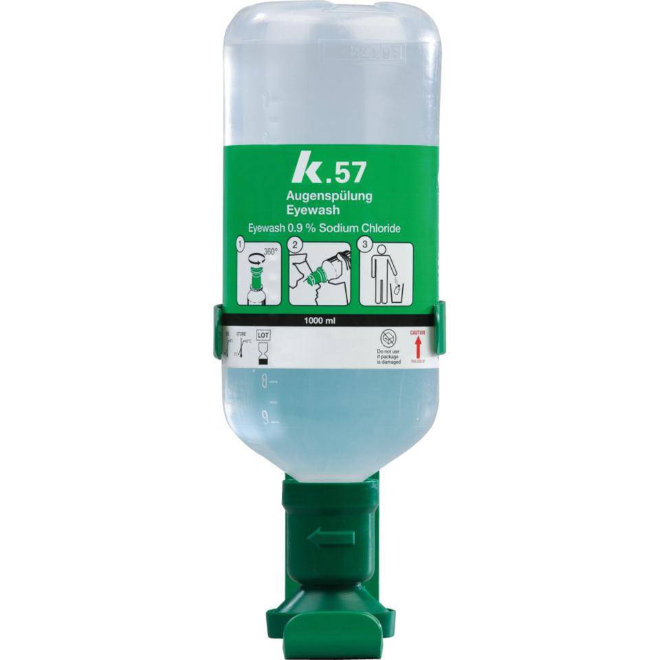 K.57 Augenspülstation mit Einzelhalterung, zur Wandmontage, 1x1000ml/Flasche-2